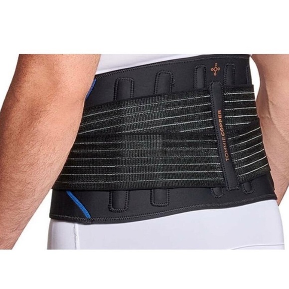 Tommie Copper Black Adjustable Back Brace Unisex Sm/M NWT - Picture 4 of 8